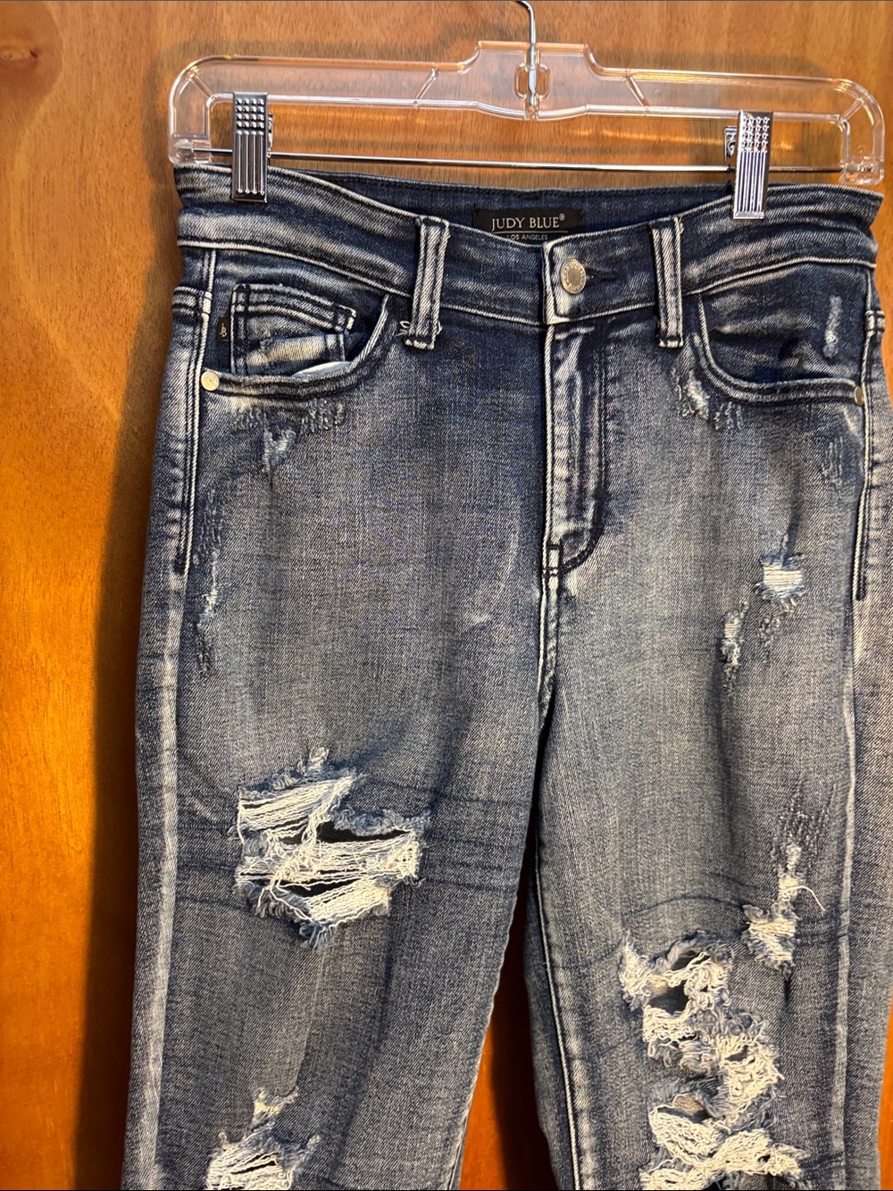 Judy Blue Distressed Boyfriend Jeans - Picture 5 of 10